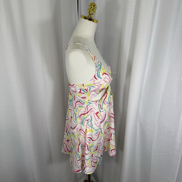 NEW For Love & Lemons Palmer Mini Dress Y2K Party Retro Satin Swirl Cut Out Sz M - Picture 8 of 15